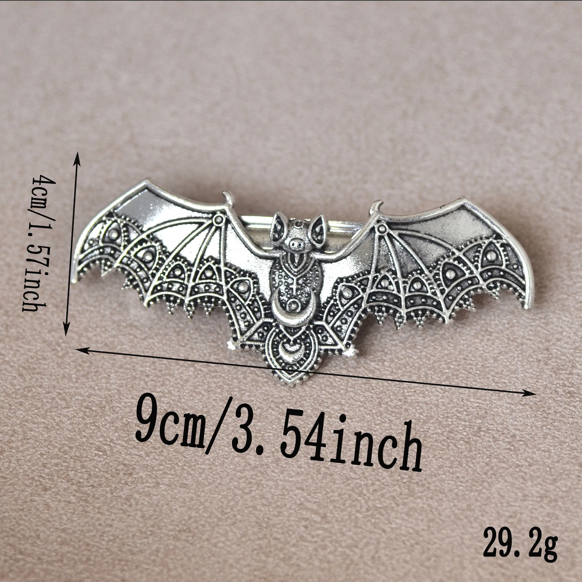 Viking hair clip, French hair clip, Gothic witch spring clip accessory, butterfly, bat, animal headwear, women's hair accessory