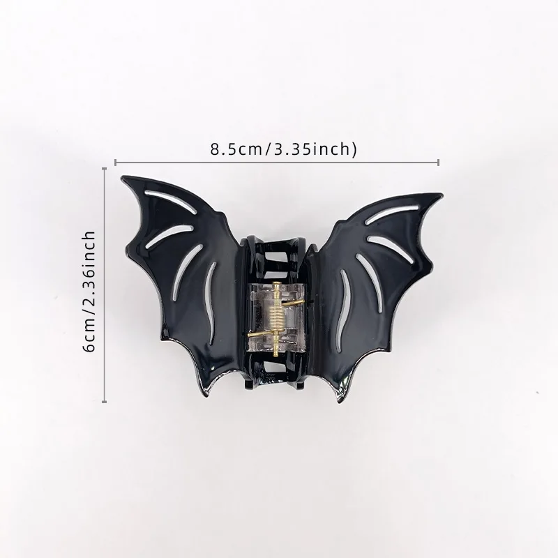 Bat-shaped Acetic Acid Material Halloween Funny Updo Festival Dress Hair Grab Hair Accessories for Women