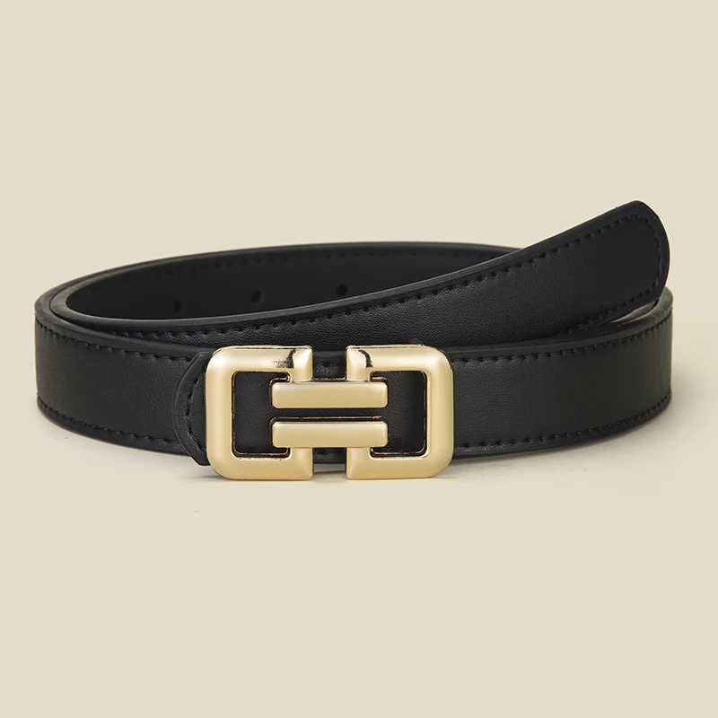 1-3pcs Simple Retro Color PU Belt Paired With Women's Dress Wide-leg Pants Belt Fashionable Smooth Buckle Belt Design