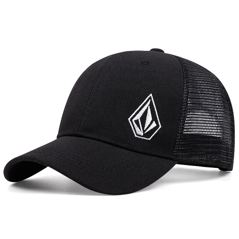 Fashion Trend New Diamond Embroidered Breathable Cooling Mesh Hat Men's Hip Hop Hat Women's Outdoor Sports Sunshade Baseball Hat