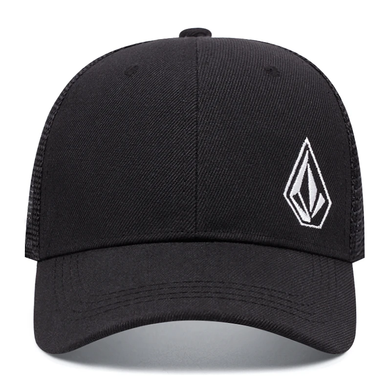 Fashion Trend New Diamond Embroidered Breathable Cooling Mesh Hat Men's Hip Hop Hat Women's Outdoor Sports Sunshade Baseball Hat
