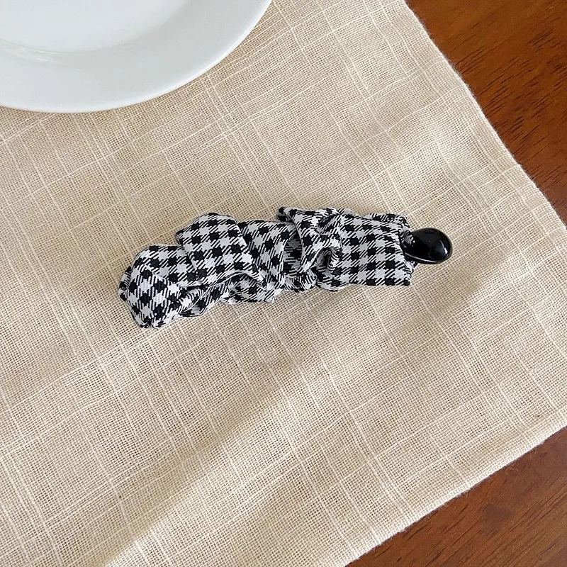Vintage Leopard Print Dot Plaid Banana Hair Clip For Women Girls Sweet Hair Ornament Hairpin Barrette Fashion Hair Accessories