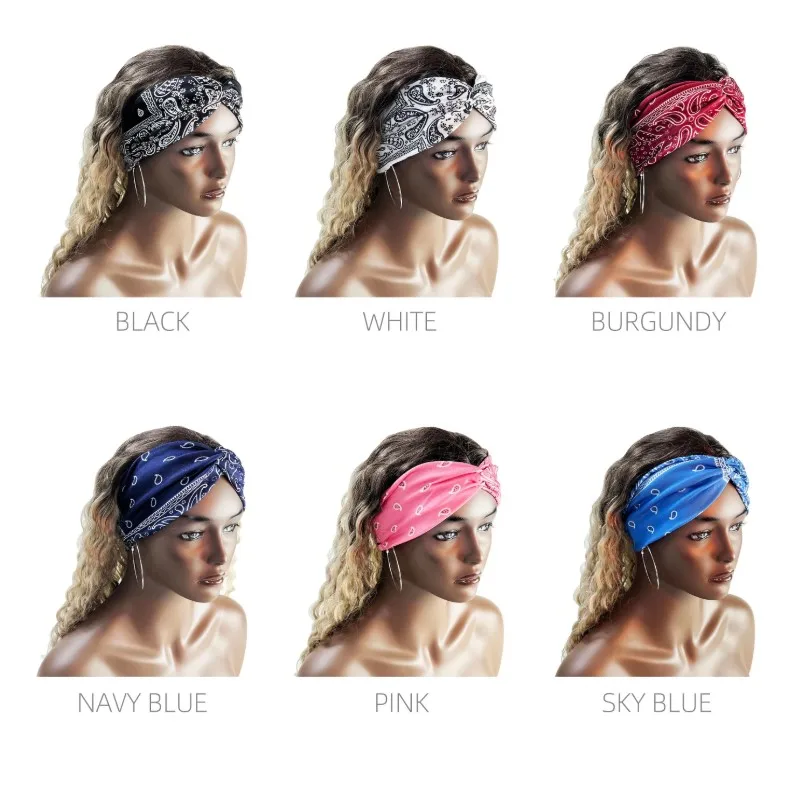 Wide Headbands For Women Large Turban Workout Headband Fashion Yoga Hair Bands Twisted Thick Hair Accessories