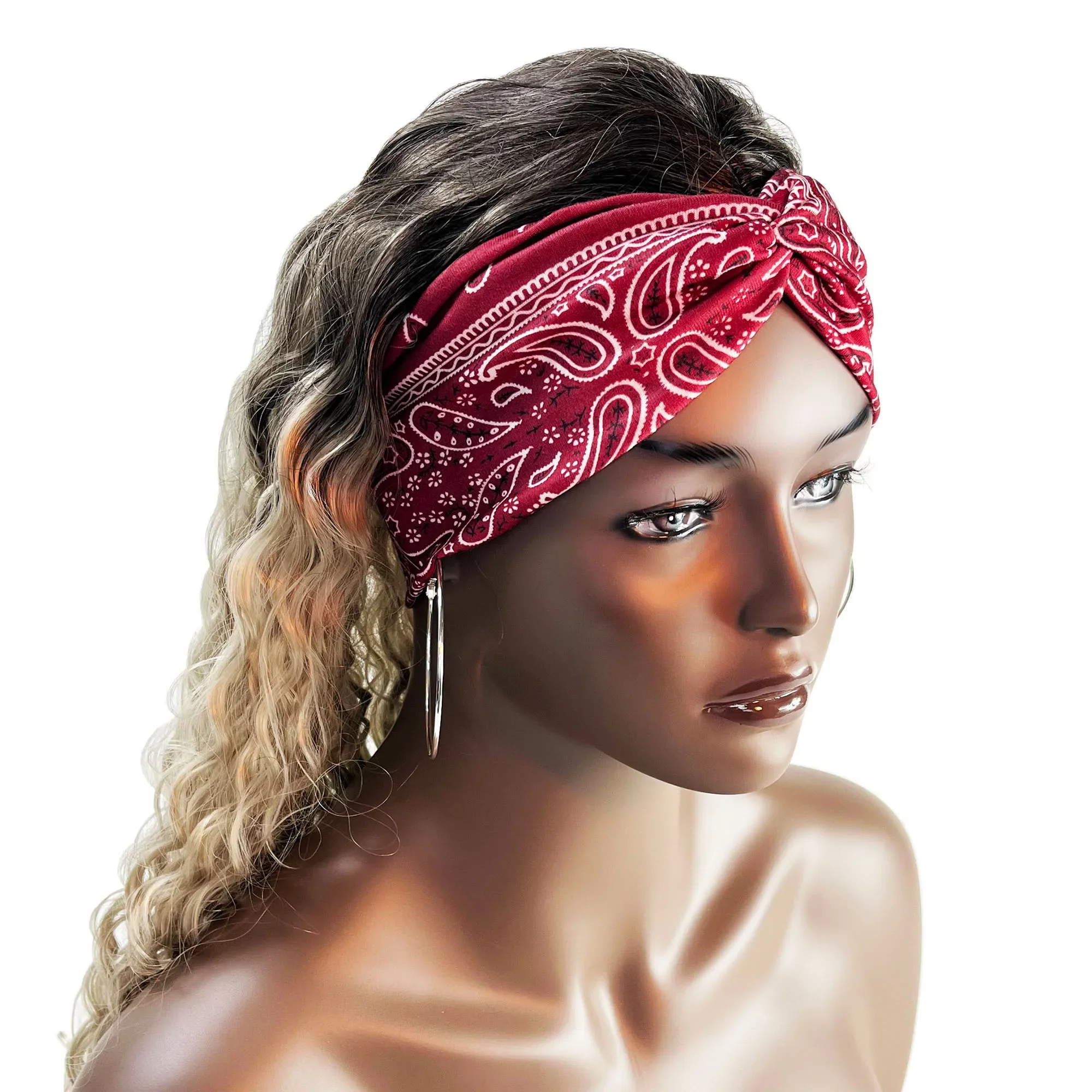 Wide Headbands For Women Large Turban Workout Headband Fashion Yoga Hair Bands Twisted Thick Hair Accessories