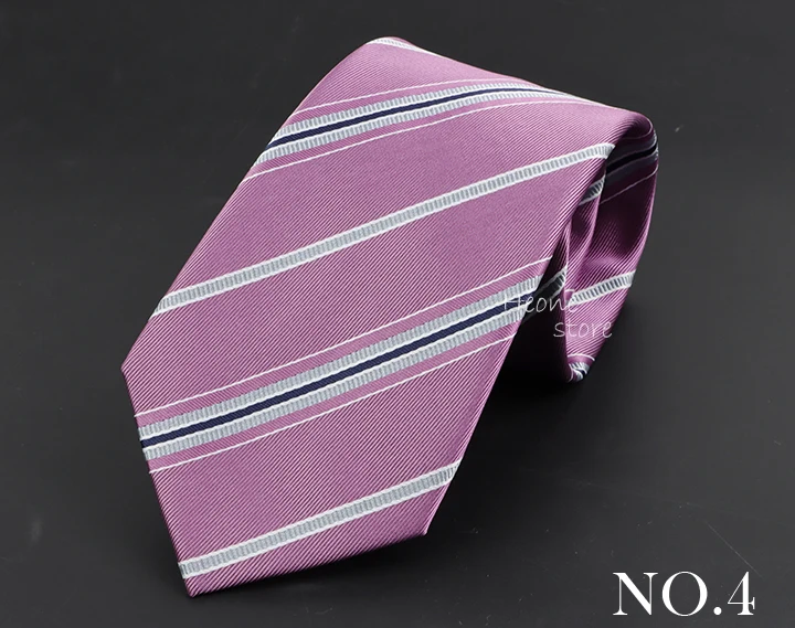Luxury Business Men Tie Sage Green Orange Stripes Neckties Fit Wedding Party Office Group Holiday Party Daily Cravat Accessories