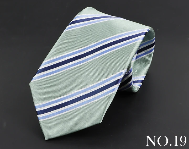 Luxury Business Men Tie Sage Green Orange Stripes Neckties Fit Wedding Party Office Group Holiday Party Daily Cravat Accessories