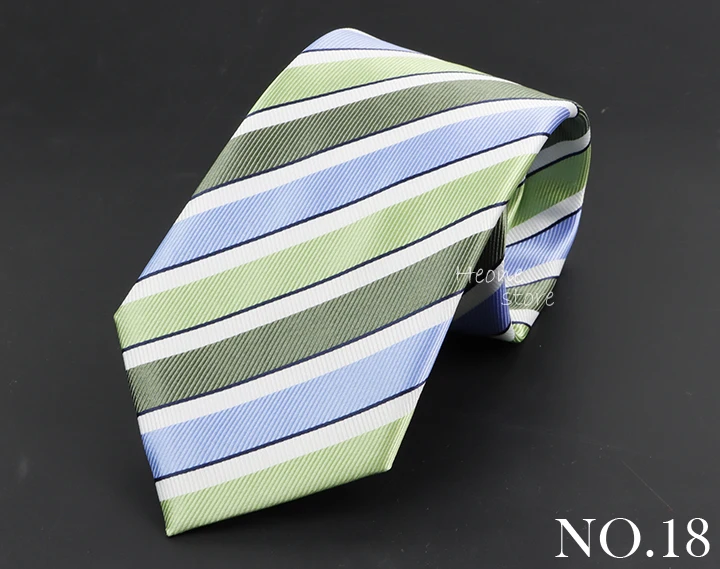 Luxury Business Men Tie Sage Green Orange Stripes Neckties Fit Wedding Party Office Group Holiday Party Daily Cravat Accessories