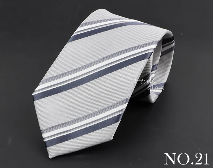 Luxury Business Men Tie Sage Green Orange Stripes Neckties Fit Wedding Party Office Group Holiday Party Daily Cravat Accessories
