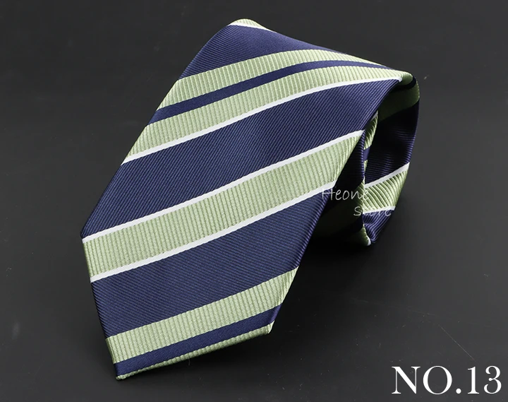 Luxury Business Men Tie Sage Green Orange Stripes Neckties Fit Wedding Party Office Group Holiday Party Daily Cravat Accessories