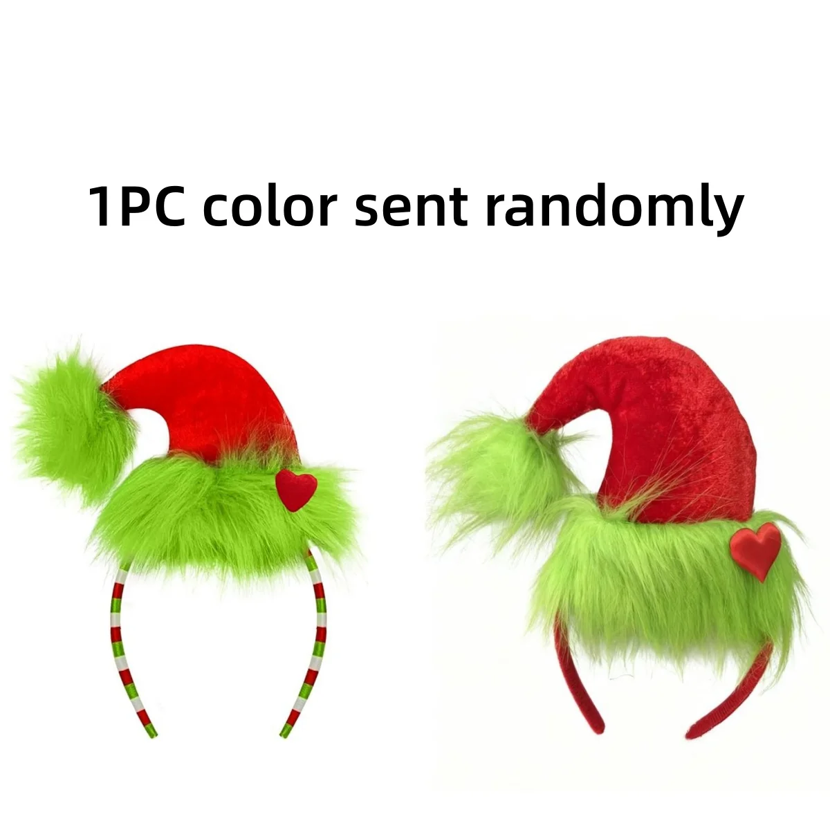 1PC Color Sent Randomly Headband Decoration – Green Christmas Edition, Bowknot Style, Antler Style, Patrick's Day Party