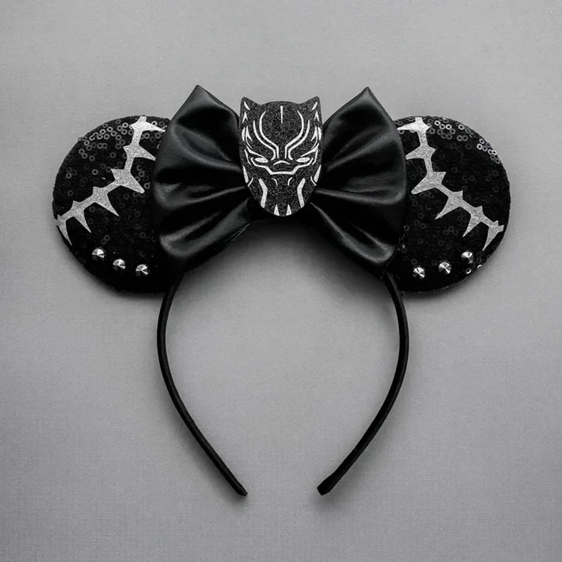 Disney Mickey Mouse Ears Marvel Spiderman Headbands for Kids Girls The Avengers Hairbands Adult Men Women Hair Accessories Gifts