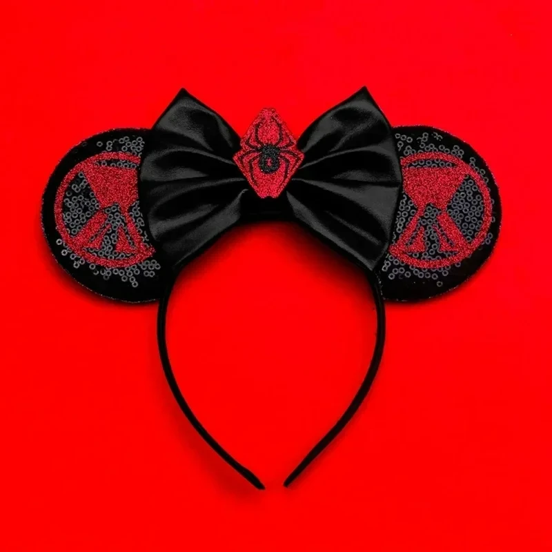 Disney Mickey Mouse Ears Marvel Spiderman Headbands for Kids Girls The Avengers Hairbands Adult Men Women Hair Accessories Gifts
