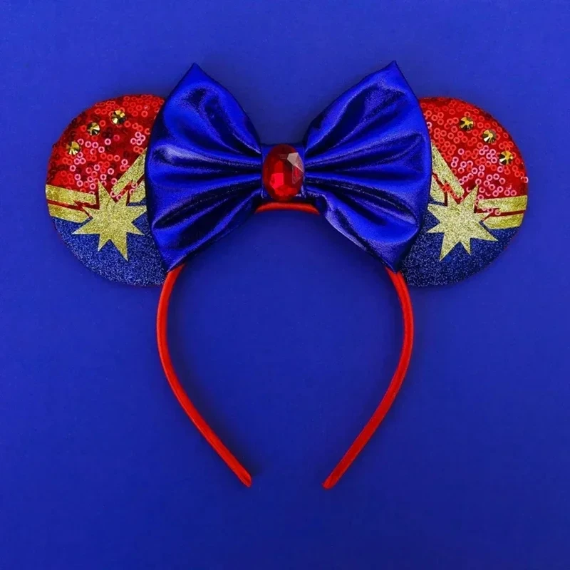 Disney Mickey Mouse Ears Marvel Spiderman Headbands for Kids Girls The Avengers Hairbands Adult Men Women Hair Accessories Gifts
