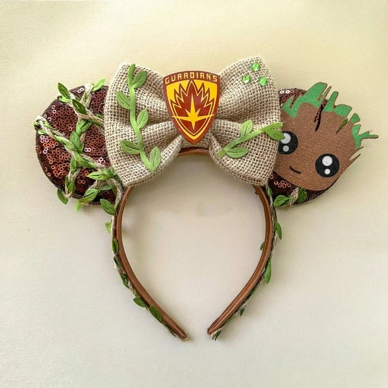 Disney Mickey Mouse Ears Marvel Spiderman Headbands for Kids Girls The Avengers Hairbands Adult Men Women Hair Accessories Gifts