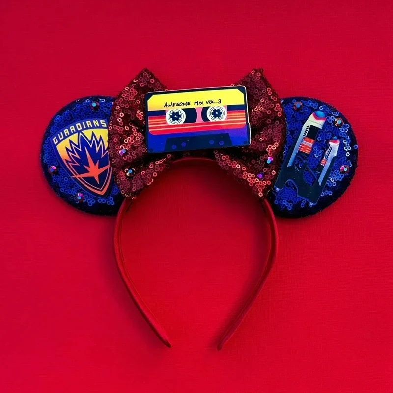 Disney Mickey Mouse Ears Marvel Spiderman Headbands for Kids Girls The Avengers Hairbands Adult Men Women Hair Accessories Gifts