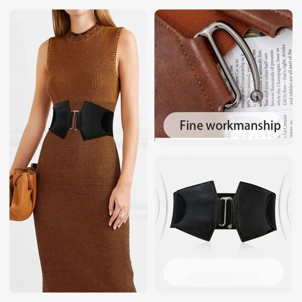 Plus Size Elastic Corset Belts Ladies Dress Suit Wide Big Waistband Waist Wide Stretch Designer Stretch Cummerbunds Female