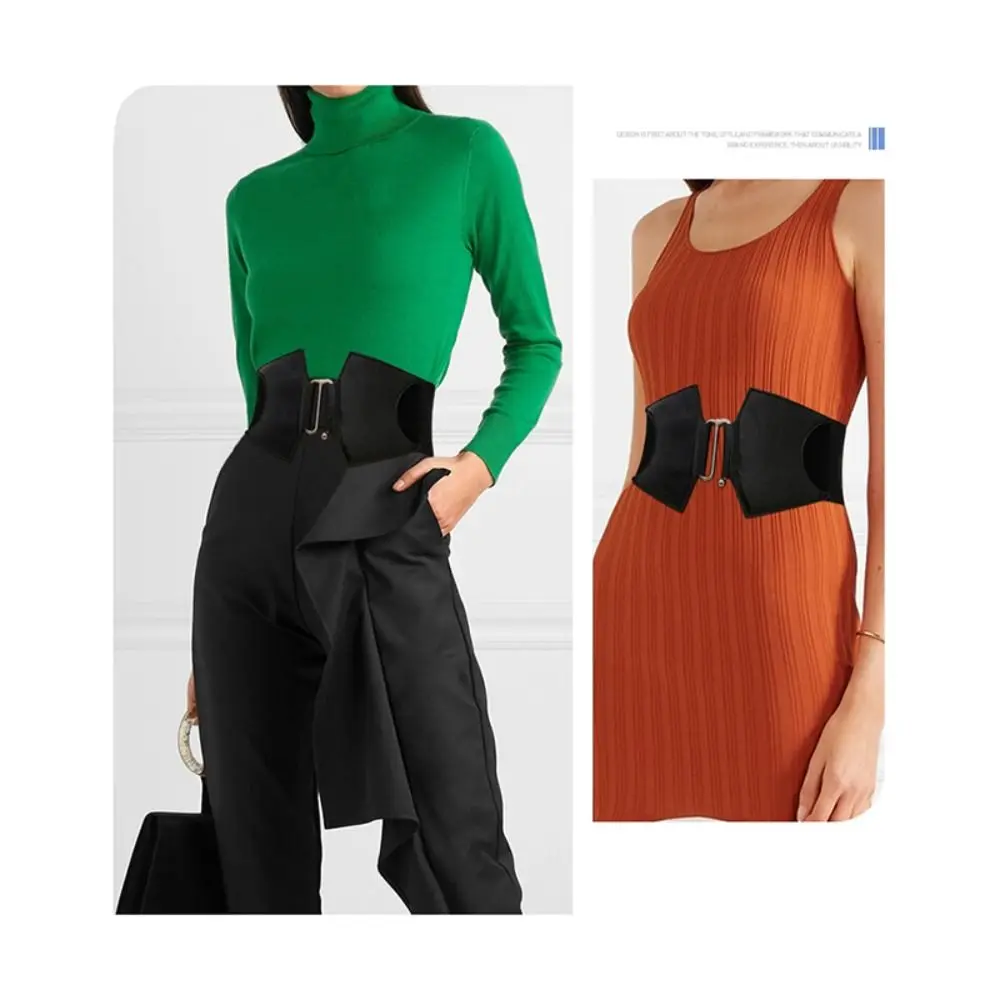 Plus Size Elastic Corset Belts Ladies Dress Suit Wide Big Waistband Waist Wide Stretch Designer Stretch Cummerbunds Female