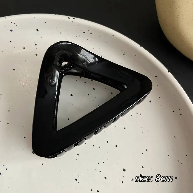Geometry Triangle Large Hair Claw Clips Crab Clamps Women Girls Leopard Ponytail Holder Hair Barrettes Hairpins Hair Accessories