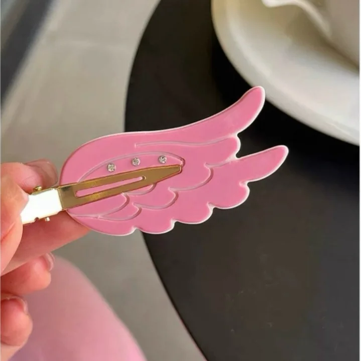 Y2K Cute Wing Hair Clips Invisible Side Bang Clip Hairpin for Women Kawaii Hair Accessories for Women Girls Headwear Party Gifts