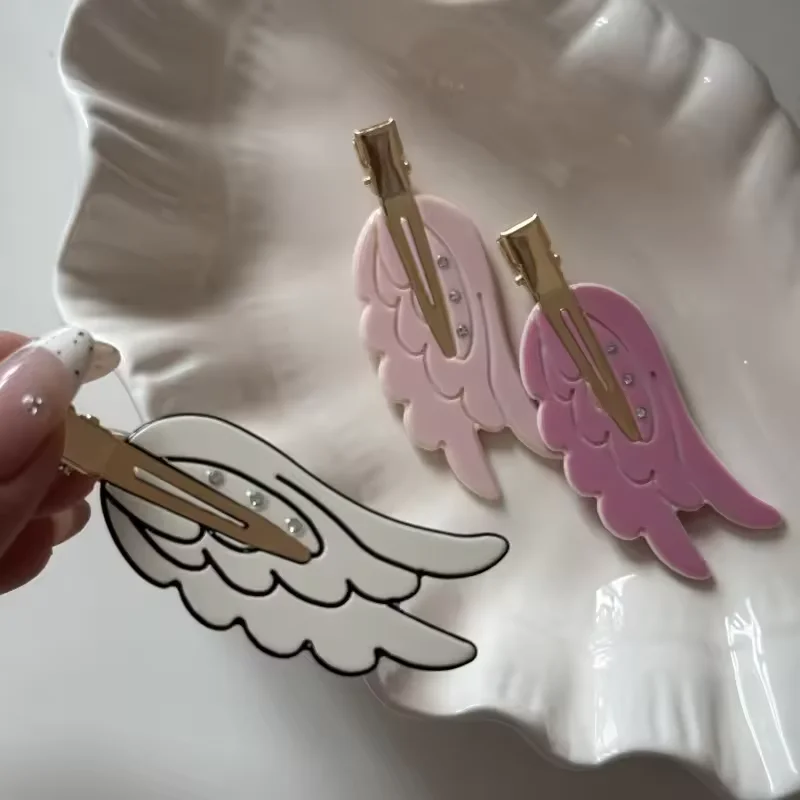 Y2K Cute Wing Hair Clips Invisible Side Bang Clip Hairpin for Women Kawaii Hair Accessories for Women Girls Headwear Party Gifts