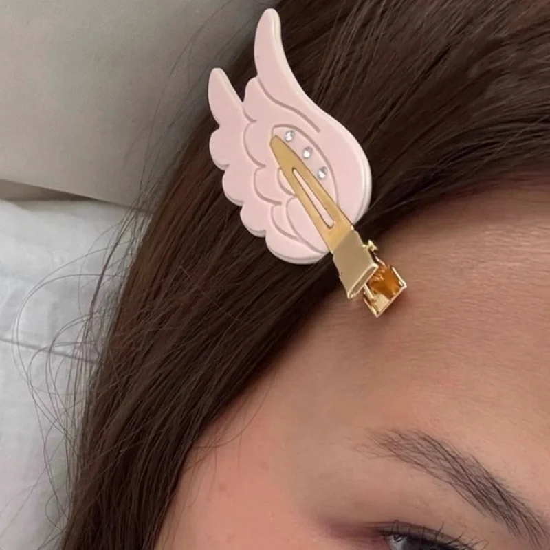 Y2K Cute Wing Hair Clips Invisible Side Bang Clip Hairpin for Women Kawaii Hair Accessories for Women Girls Headwear Party Gifts