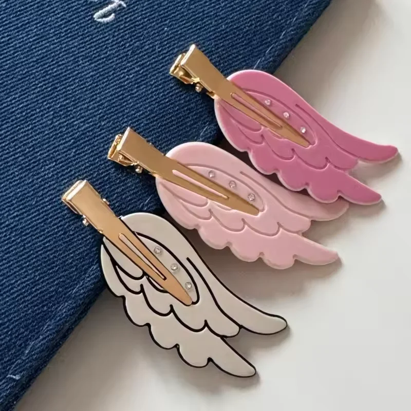 Y2K Cute Wing Hair Clips Invisible Side Bang Clip Hairpin for Women Kawaii Hair Accessories for Women Girls Headwear Party Gifts