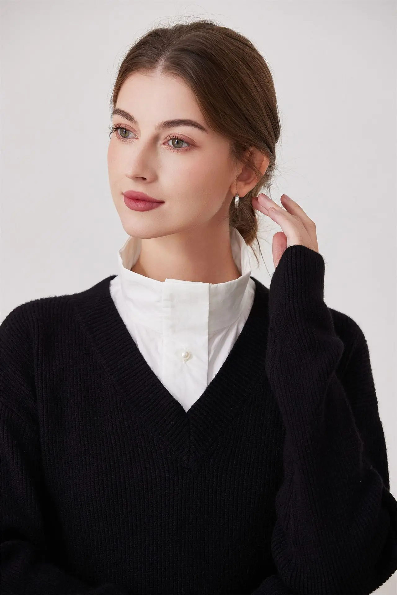 Fake Collar White Half Shirt Stand Detachable Shirt False Collar for Women Blouse Sweater Lapel Clothing Accessories