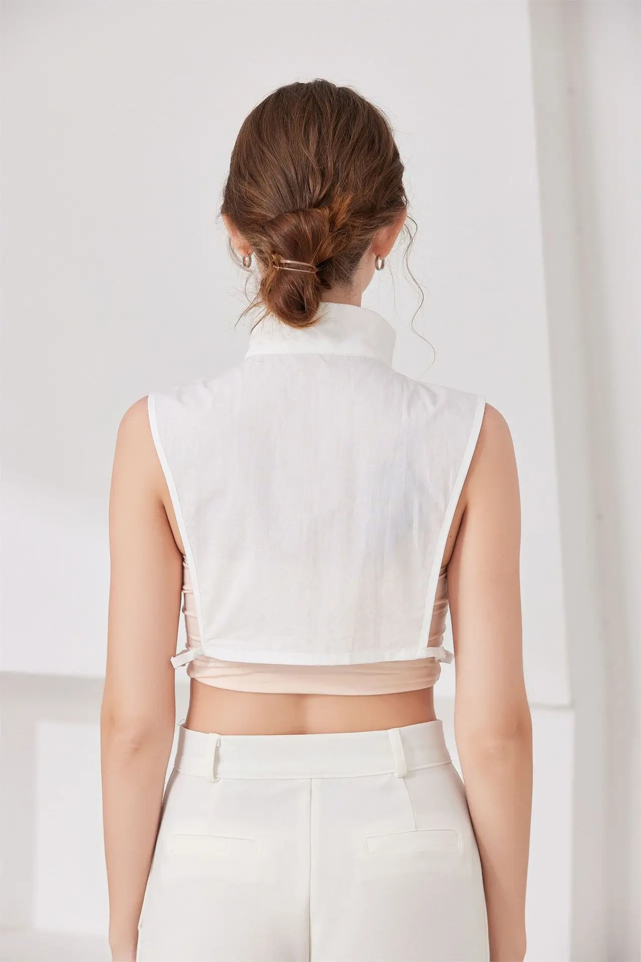 Fake Collar White Half Shirt Stand Detachable Shirt False Collar for Women Blouse Sweater Lapel Clothing Accessories