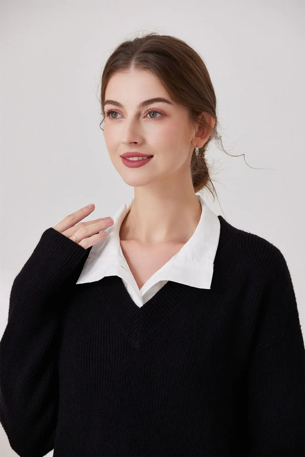 Fake Collar White Half Shirt Stand Detachable Shirt False Collar for Women Blouse Sweater Lapel Clothing Accessories