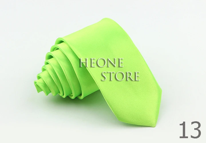 Super Slim 5cm Tie For Men Solid Rainbow Color Polyester Necktie Narrow Skinny Red Bule Orange Fashion Daily Shirt Accessory