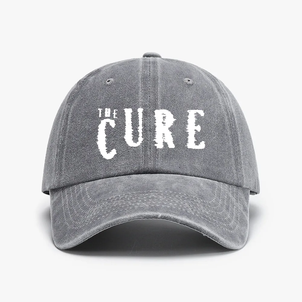 The Cure cap Washed Distressed Denim caps for men Summer Women Baseball Cap fashion casual Adjustable Snapback hats