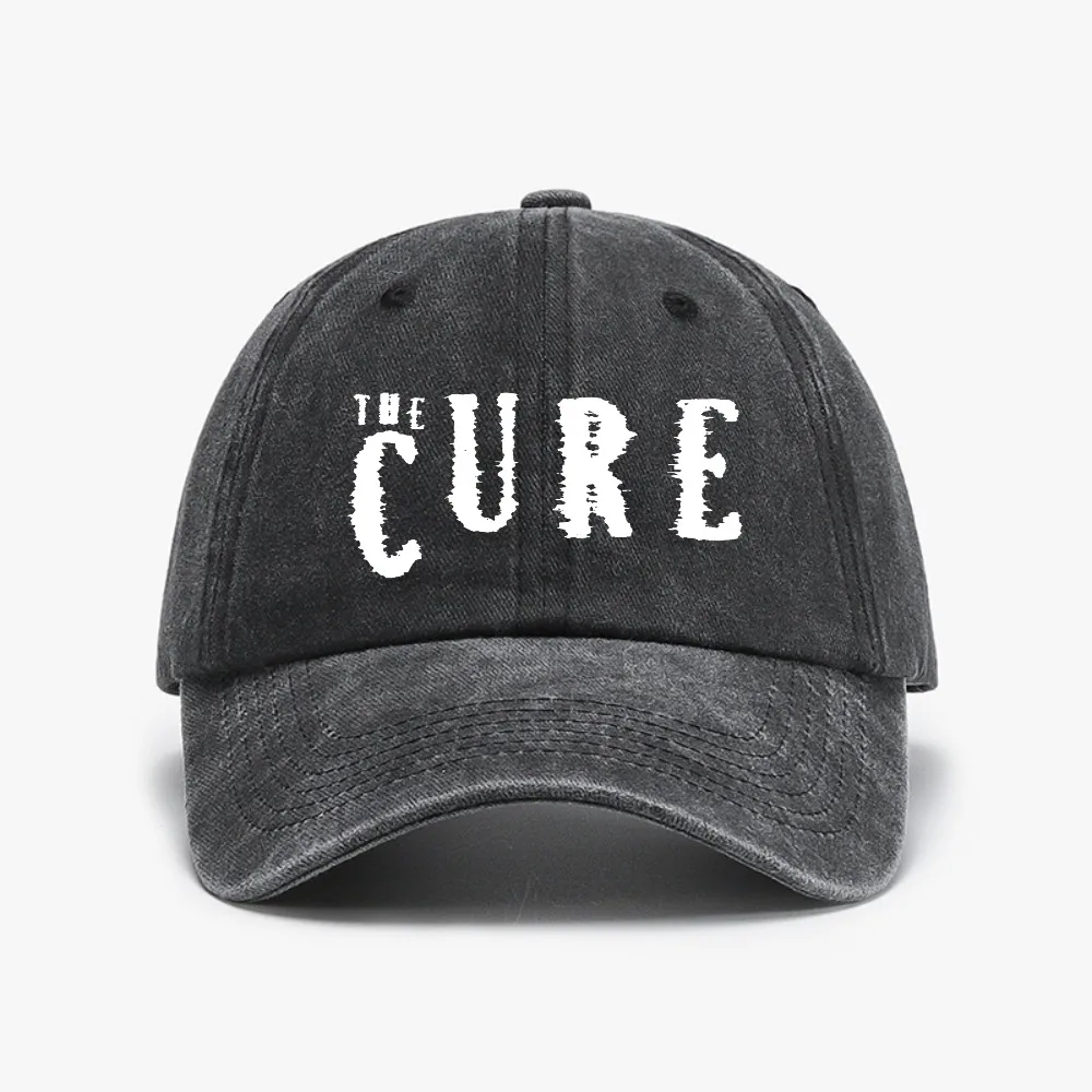 The Cure cap Washed Distressed Denim caps for men Summer Women Baseball Cap fashion casual Adjustable Snapback hats