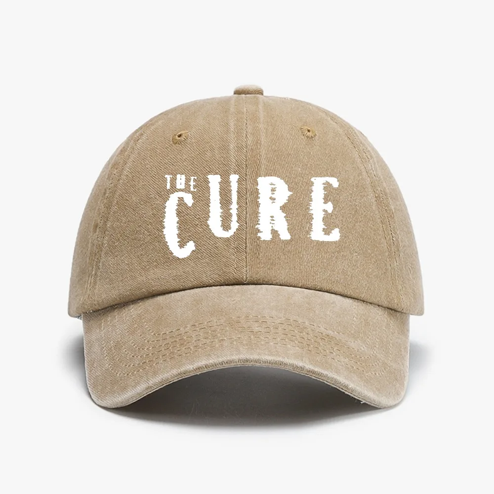 The Cure cap Washed Distressed Denim caps for men Summer Women Baseball Cap fashion casual Adjustable Snapback hats