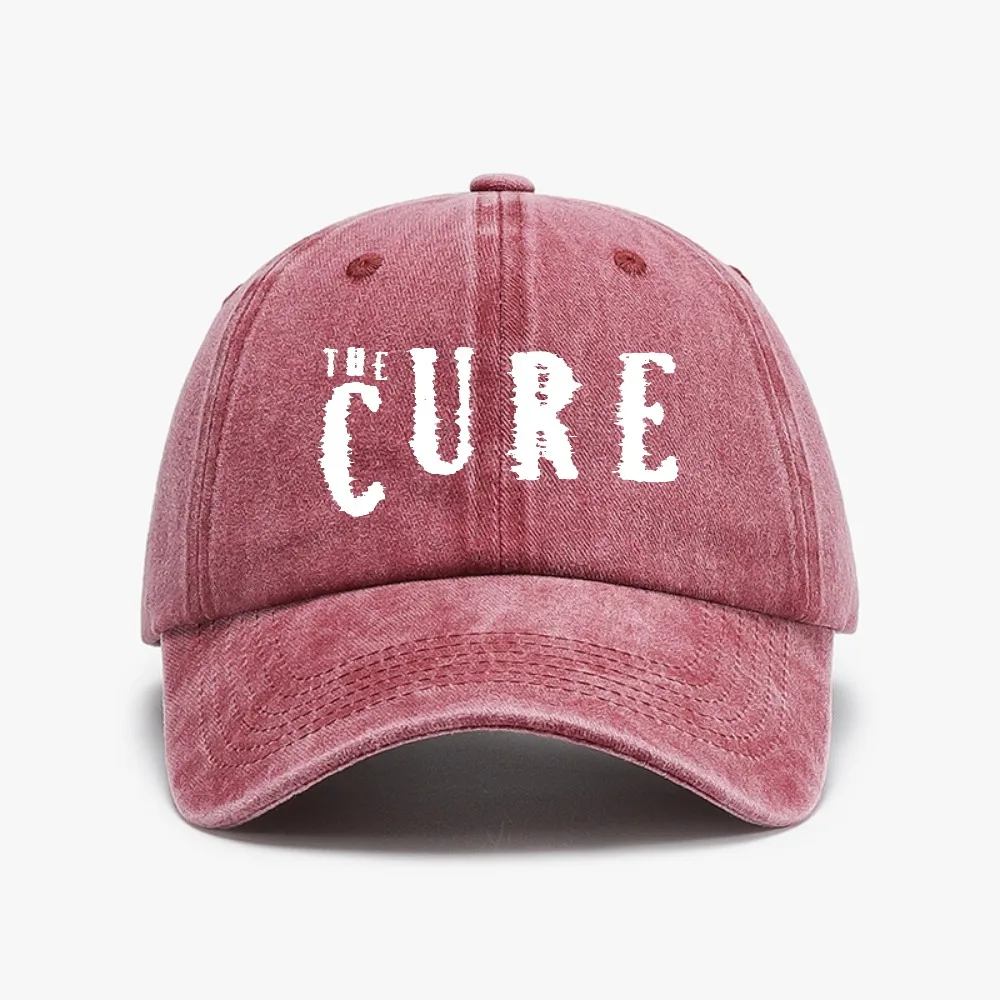 The Cure cap Washed Distressed Denim caps for men Summer Women Baseball Cap fashion casual Adjustable Snapback hats