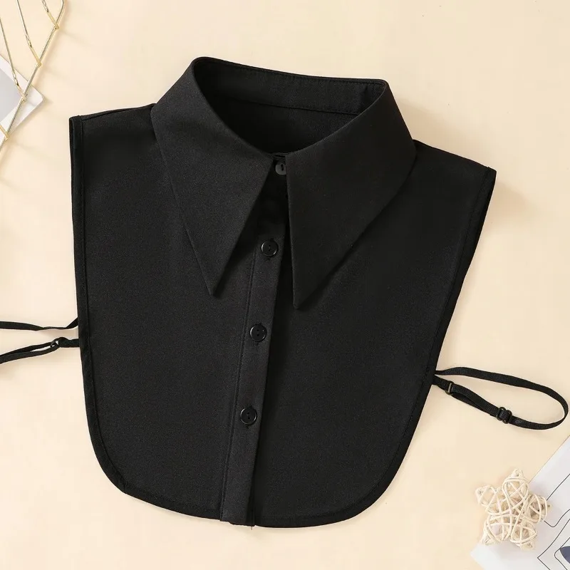 Women's Fashionable and Elegant Encrypted Chiffon Fake Collar Half Shirt Detachable Versatile Accessory Collar XF-C1 New