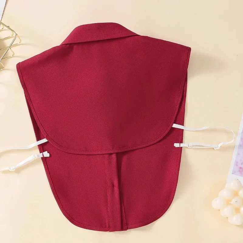 Women's Fashionable and Elegant Encrypted Chiffon Fake Collar Half Shirt Detachable Versatile Accessory Collar XF-C1 New