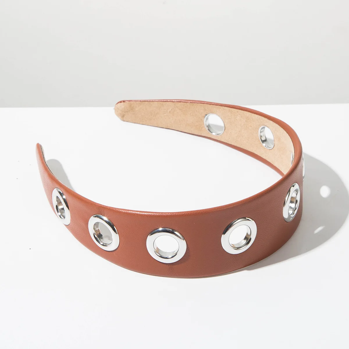Fashion Hip Hop Style Wide Cloth Headband Solid Color Elegant Circle Decor Hairband Women Trendy Hair Accessories