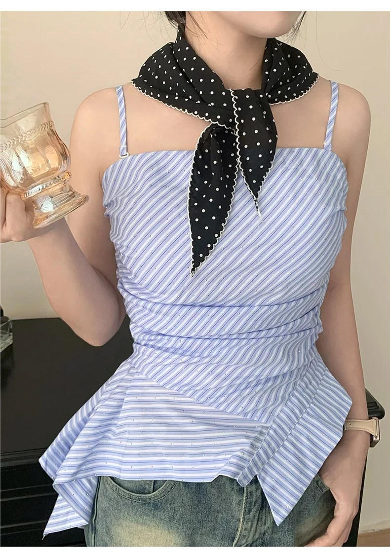 Women Polka Dot Triangle Head Scarf Also As Neck Scarf Premium Lightweight Breathable Soft Versatile All Match Decorative Wrap