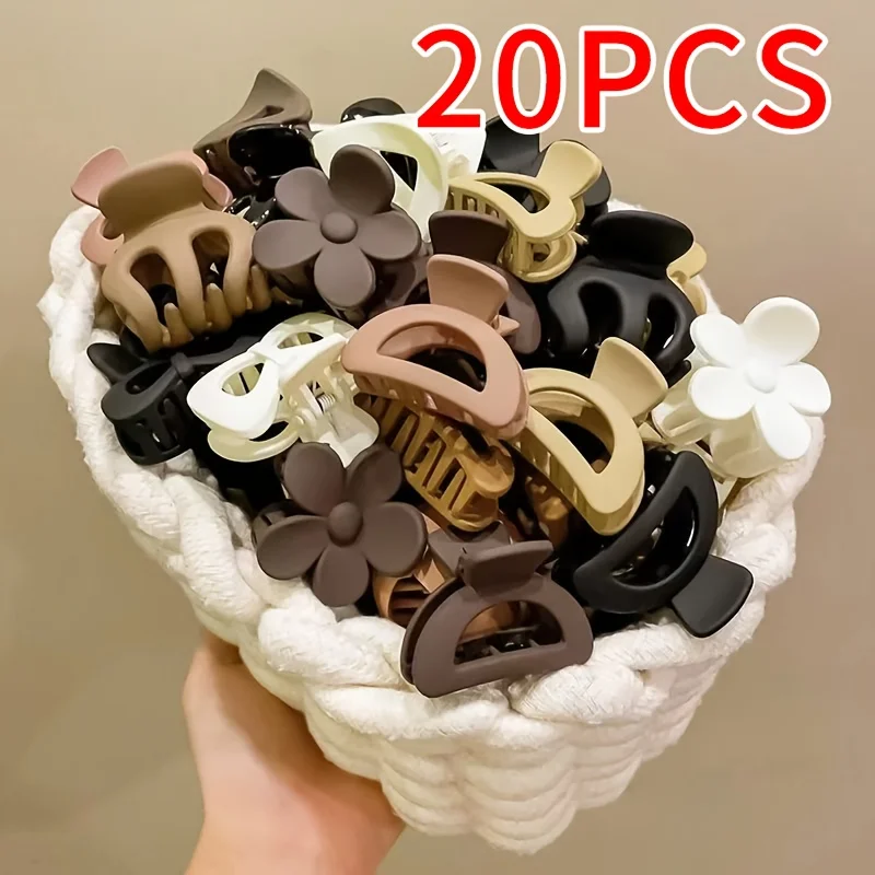20 Mixed-Color Small Hair Clips for Women, Easy to Use and with Cute Designs Suitable for Various Hairstyles, Perfect for Everyday Casual Wear Hawaiian Style and Beach Essentials, Hair Accessories