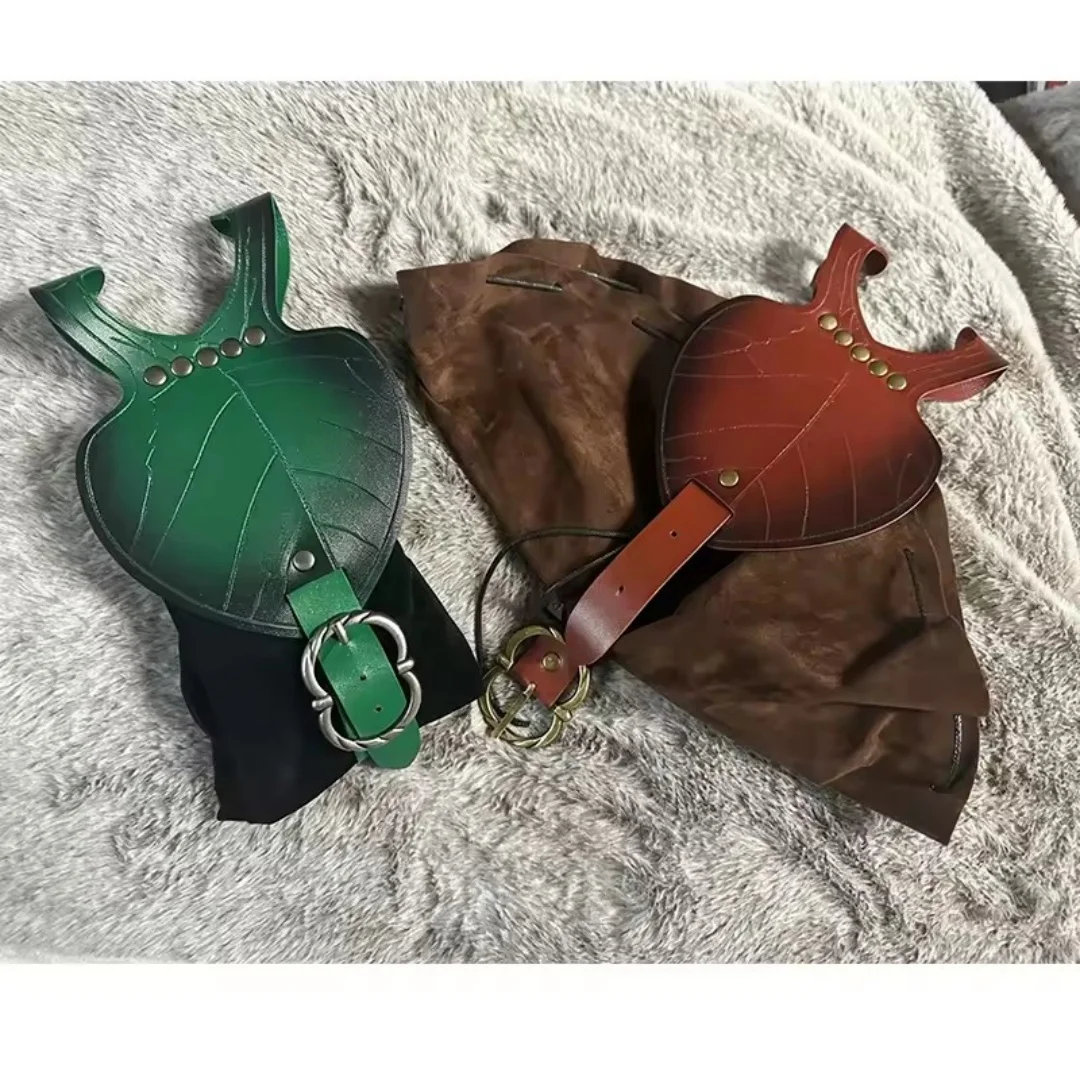 PU Waist Belt Bag for Women Fashion Bag Leisure Soft Leather Bags Light Waterproof Portable Hanging Bag Drawstring Belt Bag