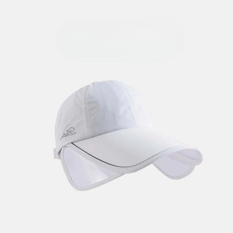 Summer Sun Hat for Women, Enlarged and Widened Brim, Outdoor Sports, Empty Top Duckbill Hat, Tied Ponytail Sun Hat