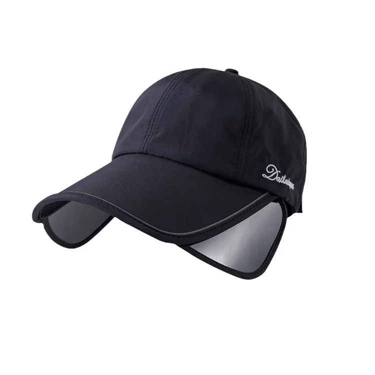 Summer Sun Hat for Women, Enlarged and Widened Brim, Outdoor Sports, Empty Top Duckbill Hat, Tied Ponytail Sun Hat
