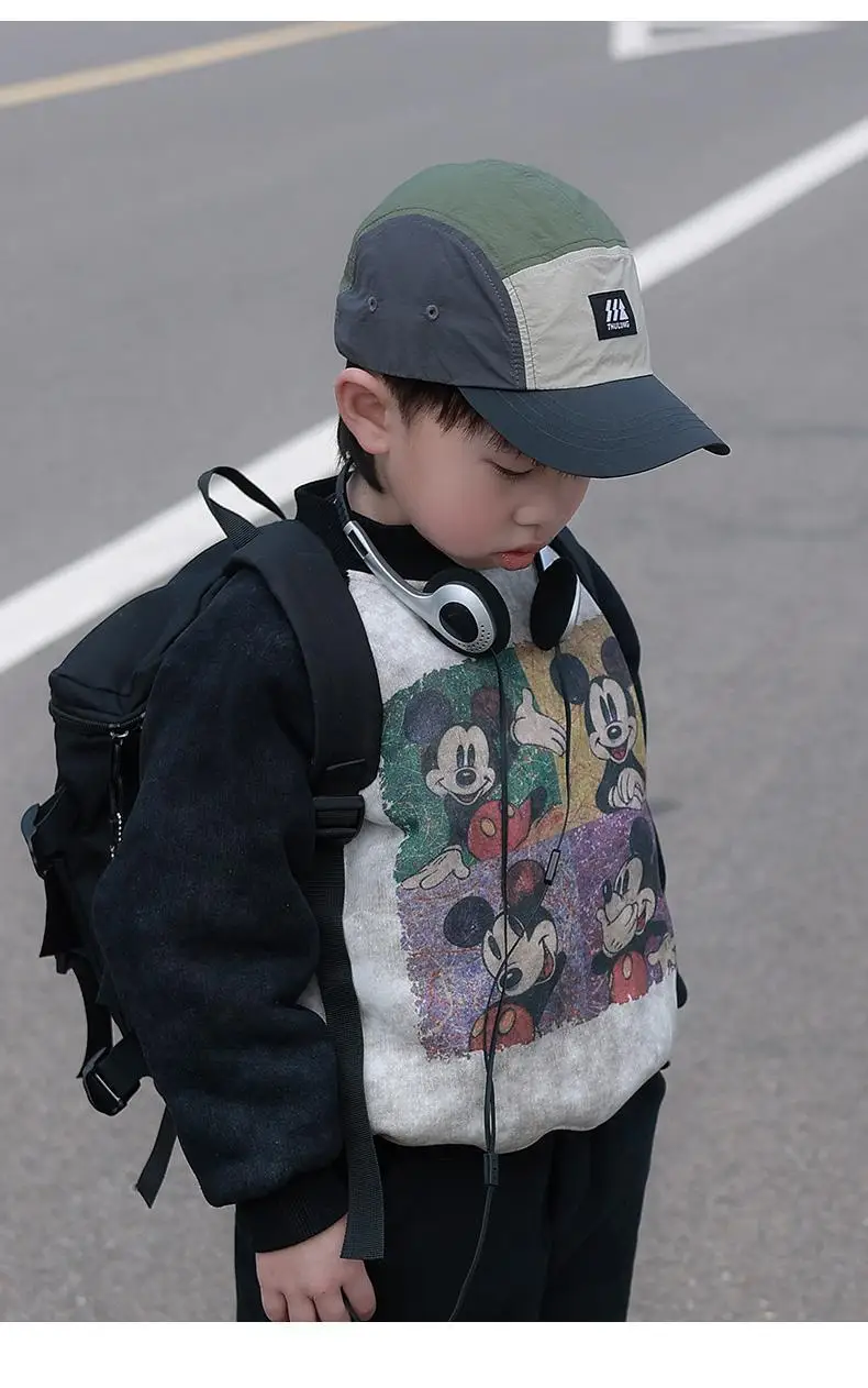 Kids Outdoor Sports Hats Children Thin Flat Brimmed Lightweight Baseball Cap Summer Breathable Sunscreen Hiking Sun Hats