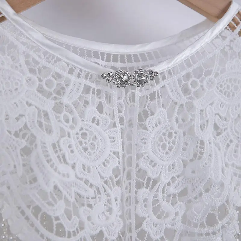 39BD Cloud Shoulder Shawl Handmade Beaded Tassels Trim Traditional Wedding Attires Dance Costume Accessory
