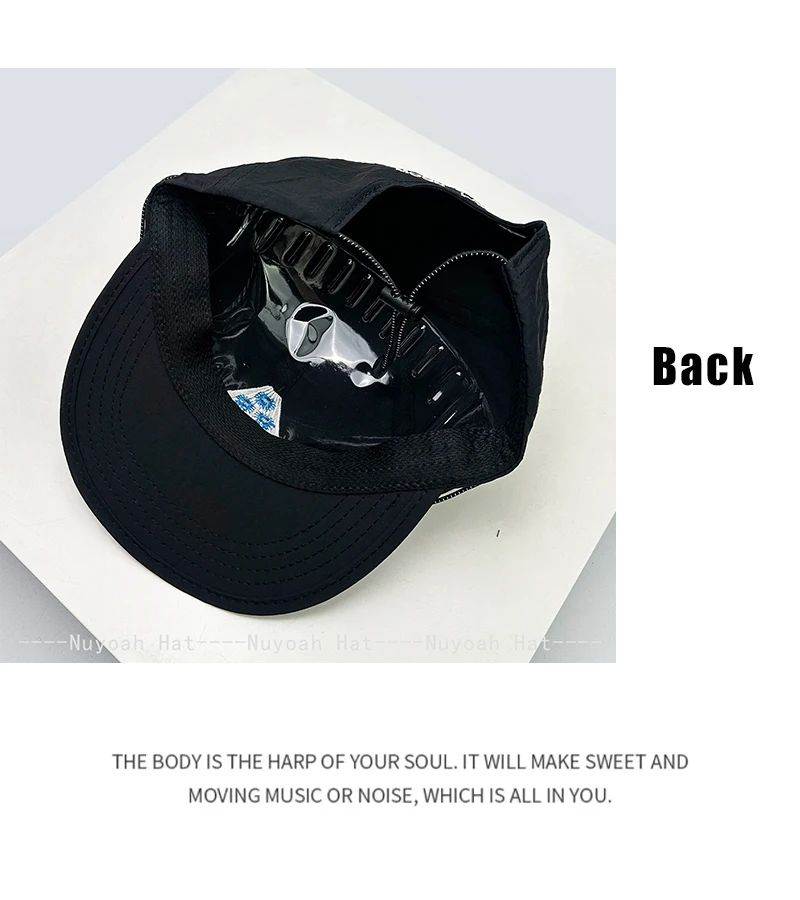 Korean Quick-dry Embroidered Letters Baseball Hats Sunshade Drawstring New Men Women Versatile Ins Fashion Peaked Caps Flat Brim
