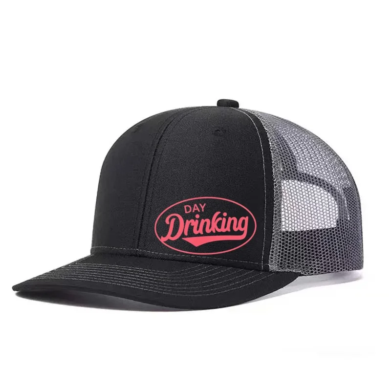 Palm Tree Printed Adjustable Baseball Cap Snapback Dad Hat Breathable Trucker Mesh Hat Golf Fishing Outdoor Sun Cap