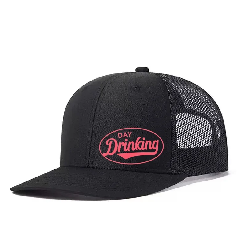 Palm Tree Printed Adjustable Baseball Cap Snapback Dad Hat Breathable Trucker Mesh Hat Golf Fishing Outdoor Sun Cap
