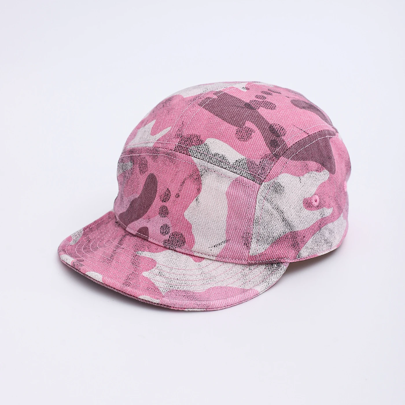 American-Style Camouflage Five-Layer Soft-Brimmed Street Casual Cap Suitable for Both Men and Women, Baseball Cap