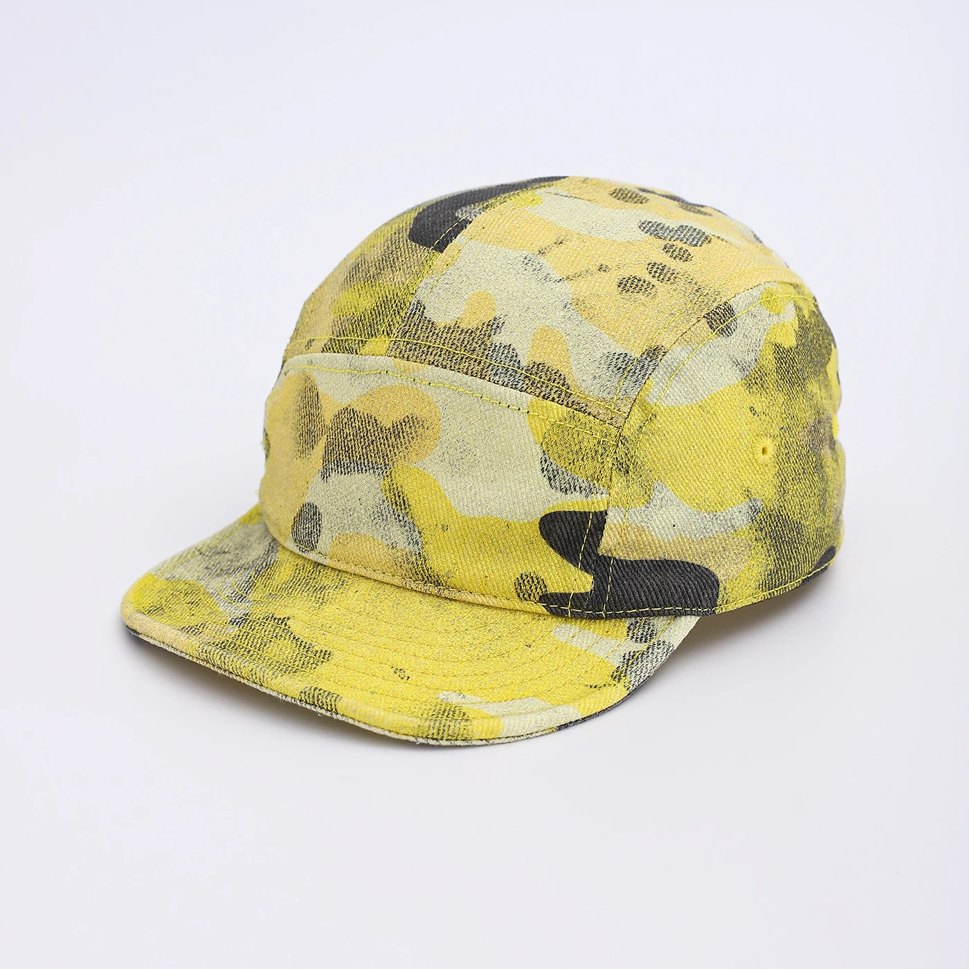 American-Style Camouflage Five-Layer Soft-Brimmed Street Casual Cap Suitable for Both Men and Women, Baseball Cap