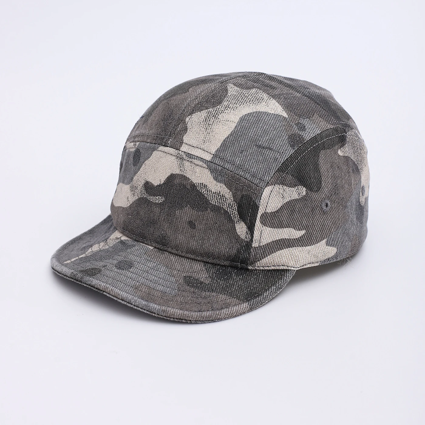 American-Style Camouflage Five-Layer Soft-Brimmed Street Casual Cap Suitable for Both Men and Women, Baseball Cap